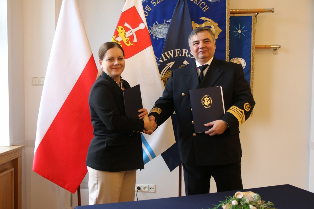 JM Rektor prof. A. Weintrit i Prezydent Miasta Gdynia A. Kosiorek