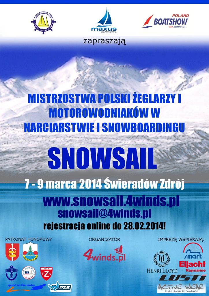 Mistrzostwa Polski Żeglarzy i Motorowodniaków w Narciarstwie i Snowboardingu SNOWSAIL 2014 Mistrzostwa Polski Żeglarzy i Motorowodniaków w Narciarstwie i Snowboardingu SNOWSAIL 2014