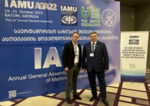 19-22.10.2022, AGA 22, Batumi Gruzja. JM Rektor UMG prof. A. Weintrit oraz dr inż. Kamil Formela