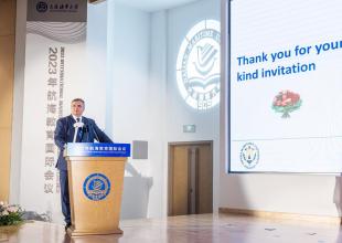International Maritime Education Conference, 21-25.09.2023, Dalian Maritime University. JM Rektor prof. dr hab. inż. kpt. ż.w. Adam Weintrit jako przewodniczący Międzynarodowego Stowarzyszenia Uniwersytetów Morskich IAMU był gościem honorowym konferencji. 