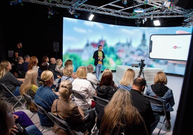 Wizyta uczestników Konferencji w studio Pollub.tv. Fot. Politechnika Lubelska